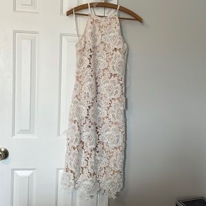 White lulus midi dress